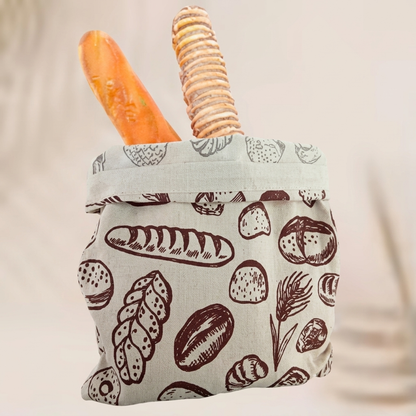 Sacchetti per il pane premium in 100% cotone e cera d'api