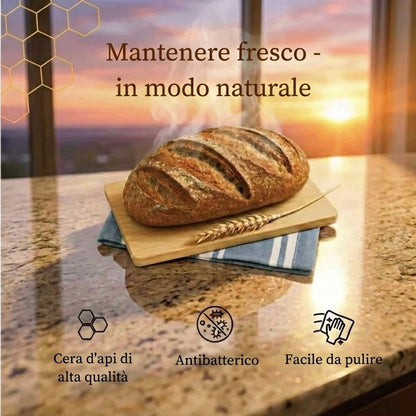 Sacchetti per il pane premium in 100% cotone e cera d'api